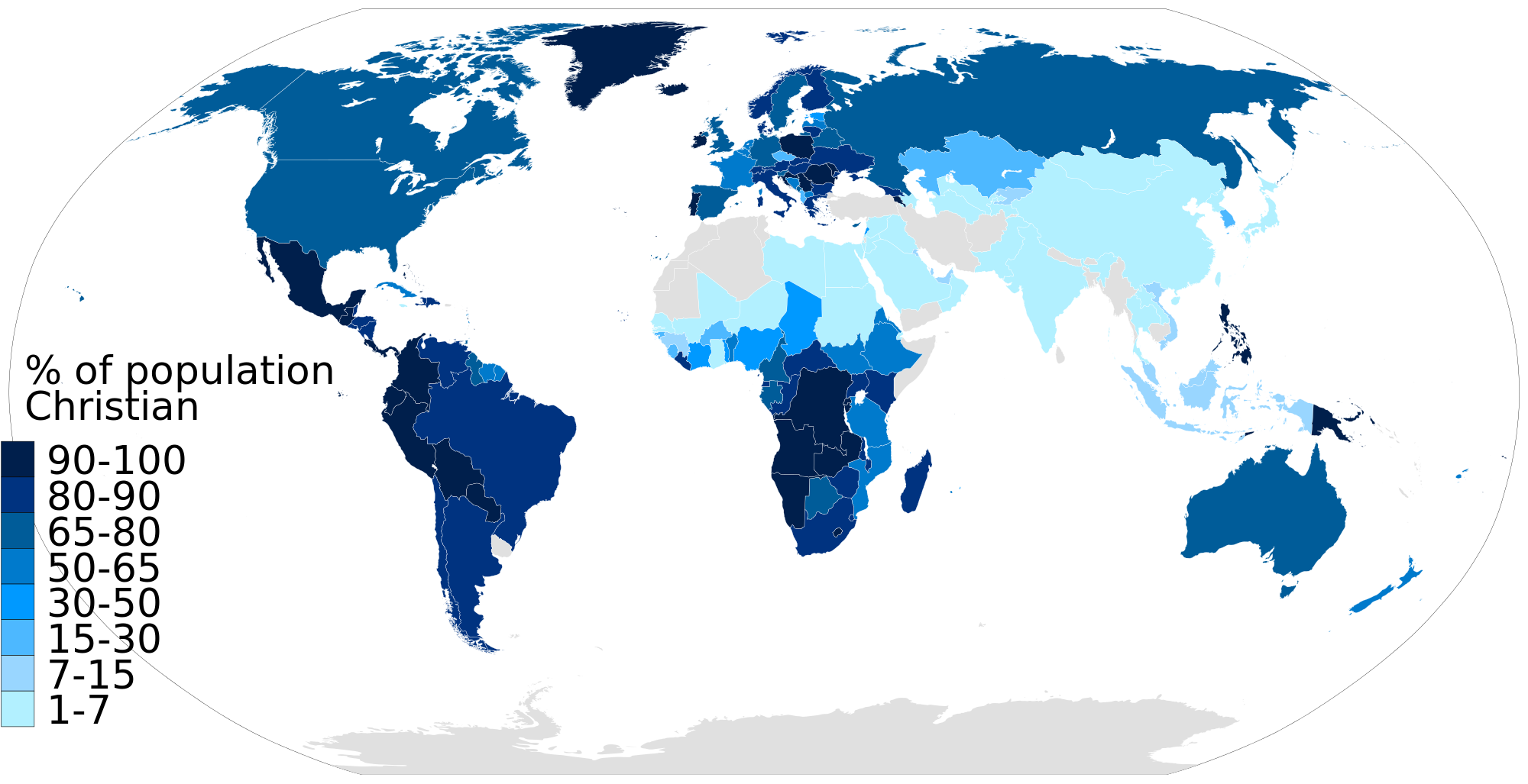 Christianity across the world